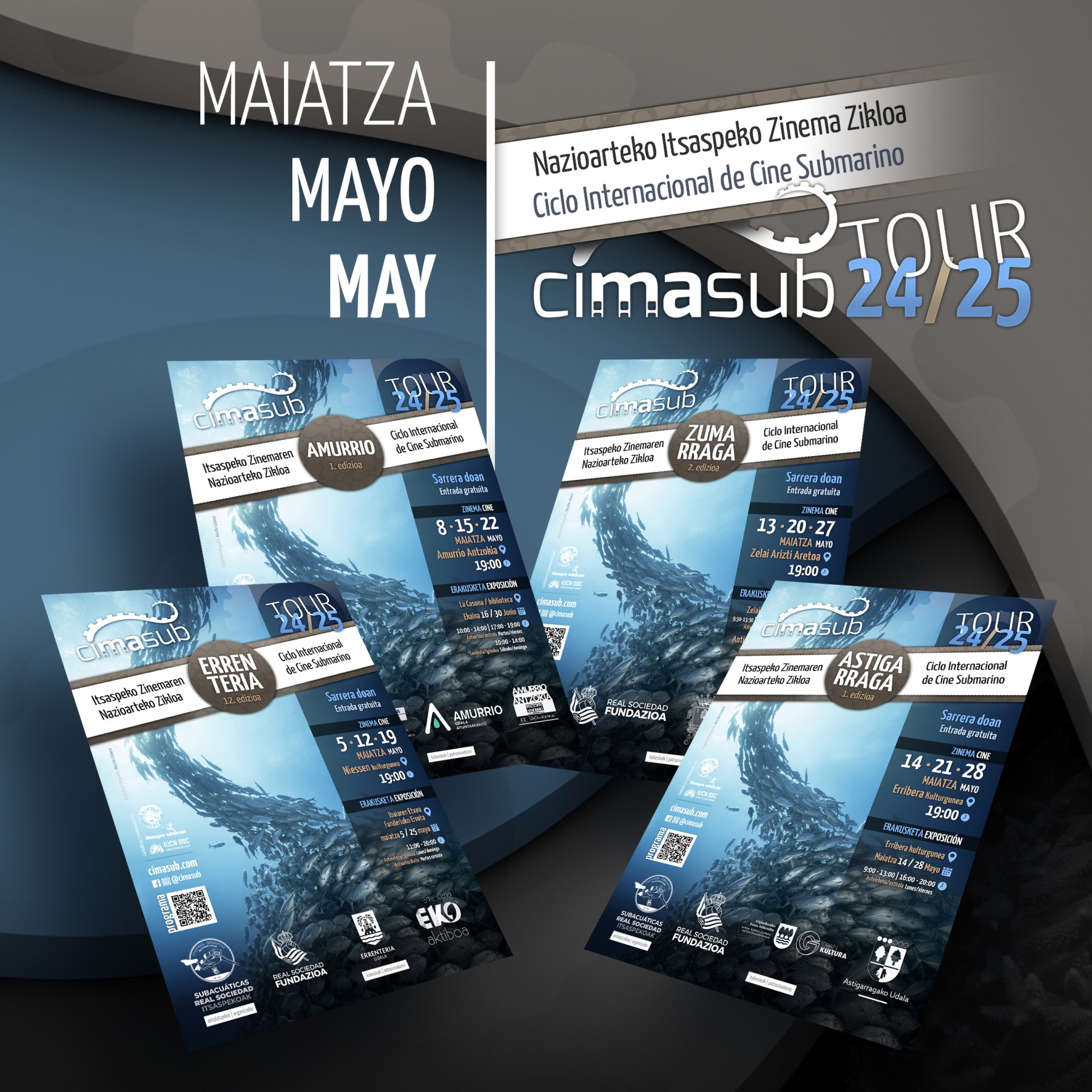 May, four cities, one message: Protect the oceans with film and photography at CIMASUB