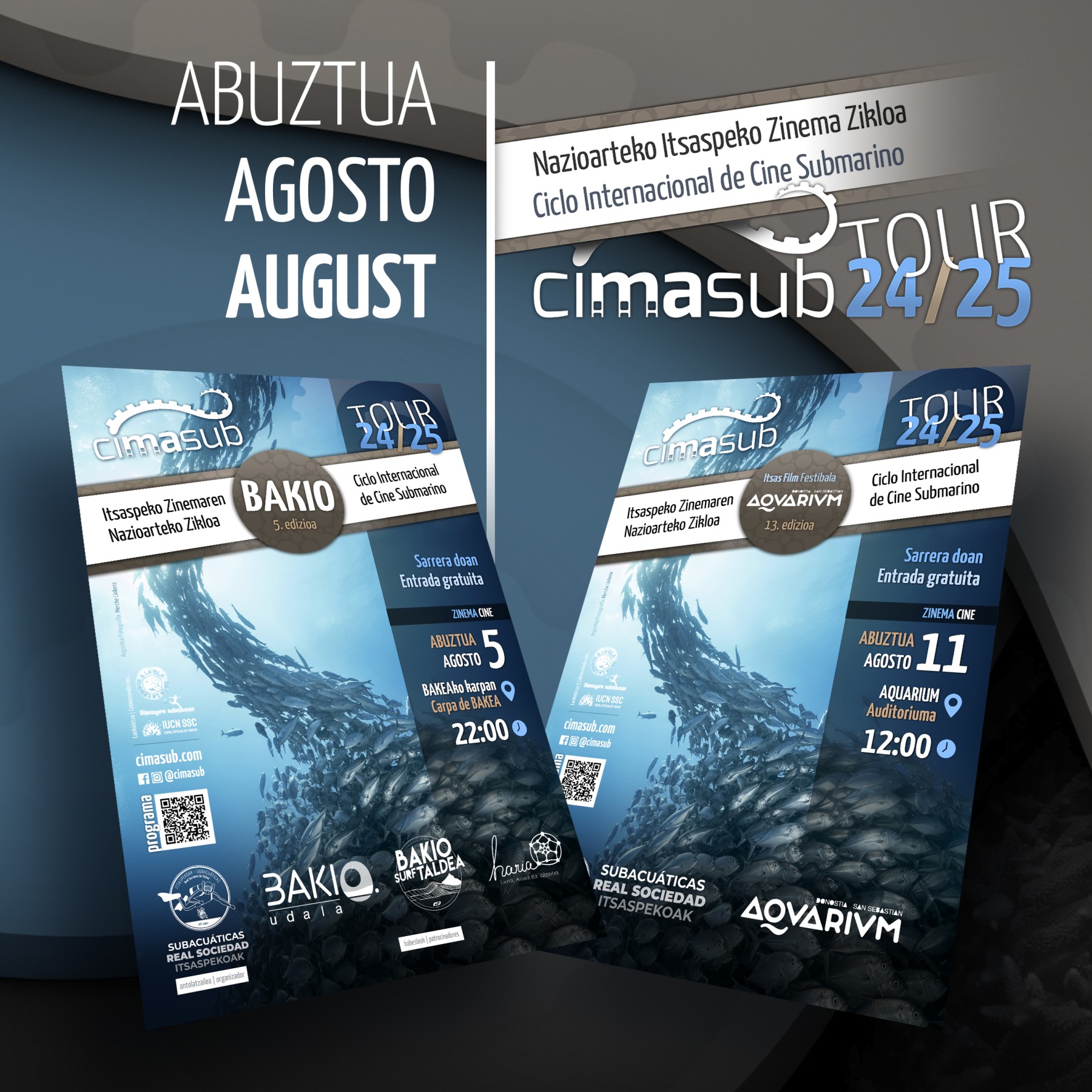 Cimasub se sumerge en agosto con dos proyecciones muy especiales