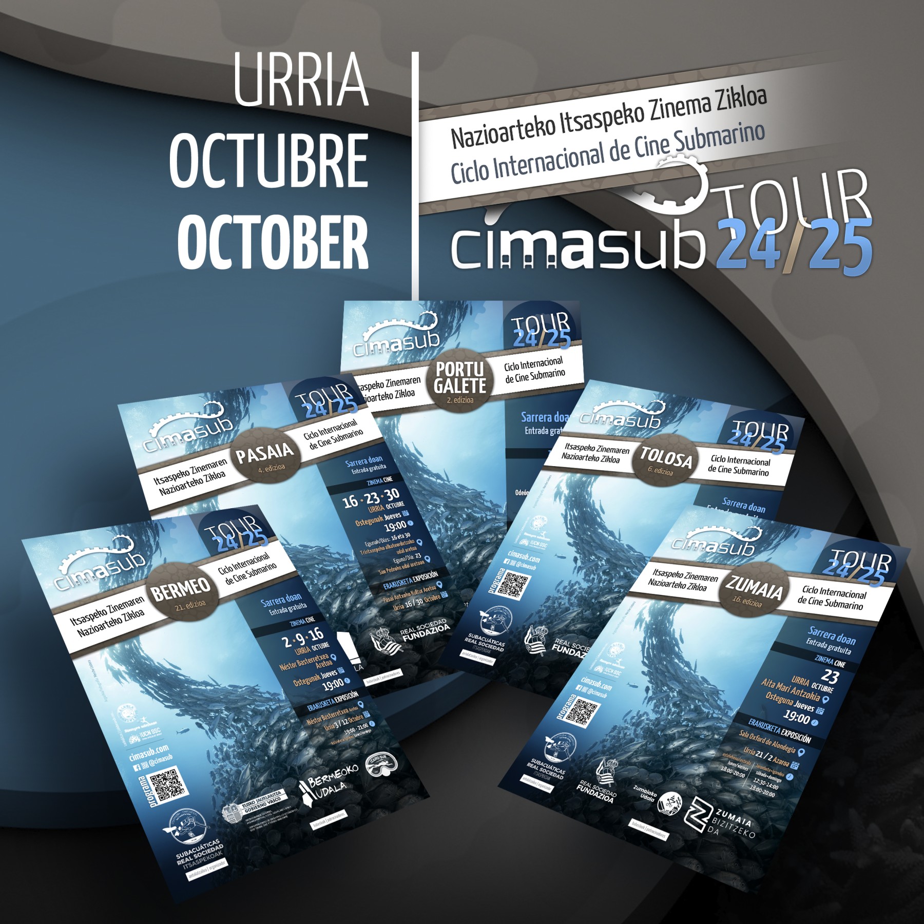 Cimasub Tour 24/25: octubre llega cargado de cine submarino, fotografía y actividades para todas las edades