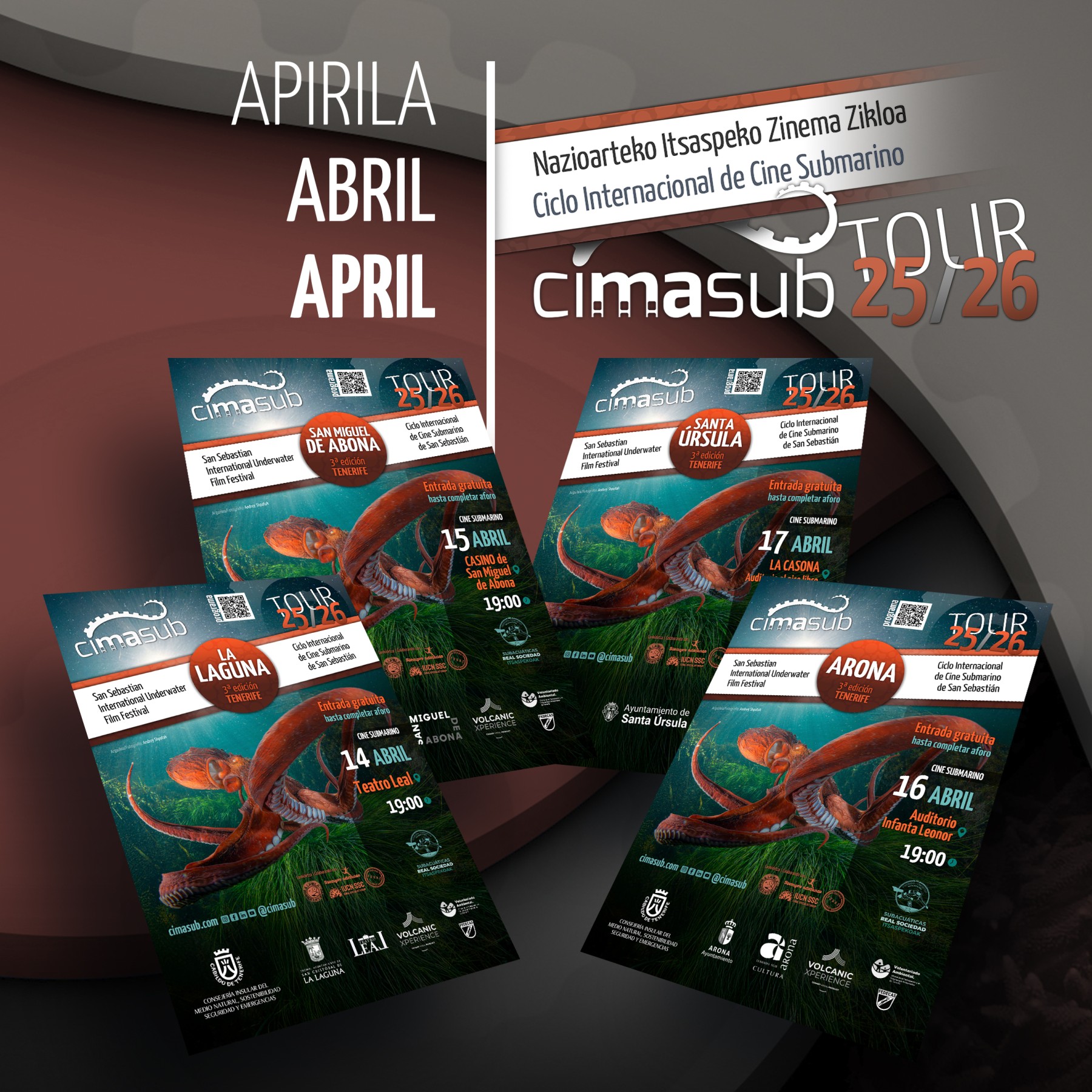 CIMASUB returns to Tenerife with an April full of cinema, ocean, and environmental awareness