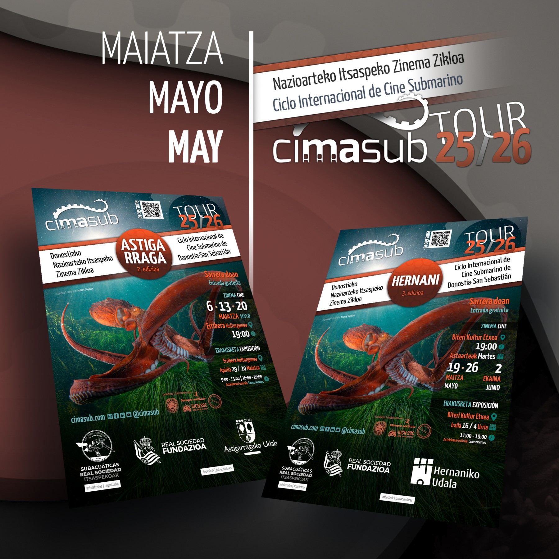 May brings the sea to land with the CIMASUB Tour in Astigarraga and Hernani